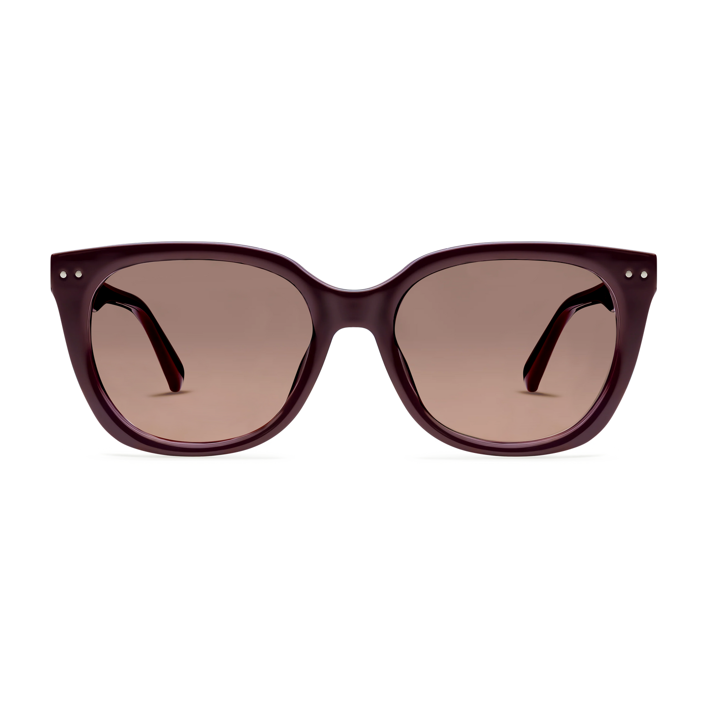 Evita Sun Sunglasses LOOK OPTIC Shiny Maroon No Magnification