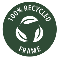 100% recycled frame
