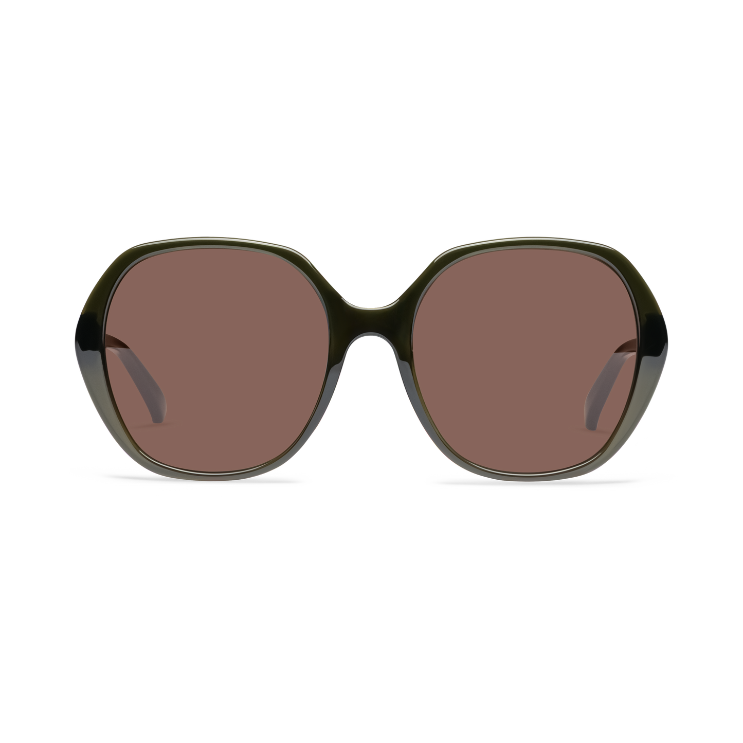 Linda Sun Sunglasses LOOK OPTIC Shiny Forest Green 0.00