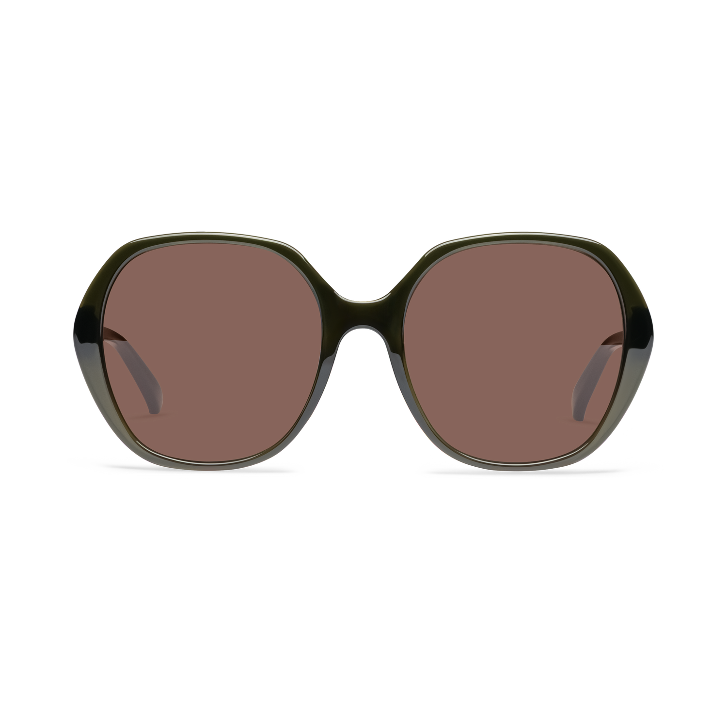 Linda Sun Sunglasses LOOK OPTIC Shiny Forest Green 0.00